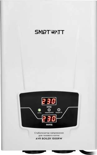 Стабилизатор напряжения SMARTWATT AVR Boiler 1500RW белый [4512020020001]